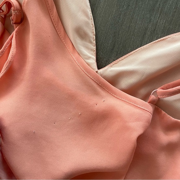 Revolve By the Way Peach Flutter Sleeve Dress - Picture 4 of 7